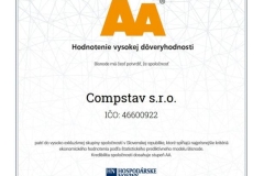 AA - certifikát vysokej dôveryhodnosti 2020