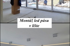 Montáž led pásu v lište